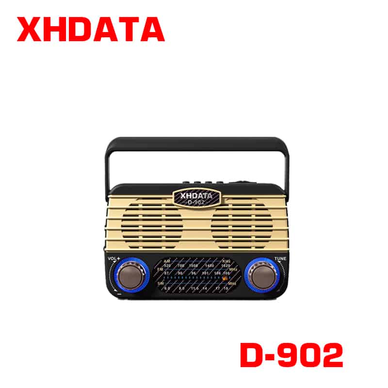 XHDATA 2022 New Portable Solar Retro Radio FM AM SW Global Frequency Solar  Wireless Radio
