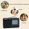 XHDATA D-328 Tragbares Radio FM AM SW-Band MP3-Player-Unterstützung TF-Karte