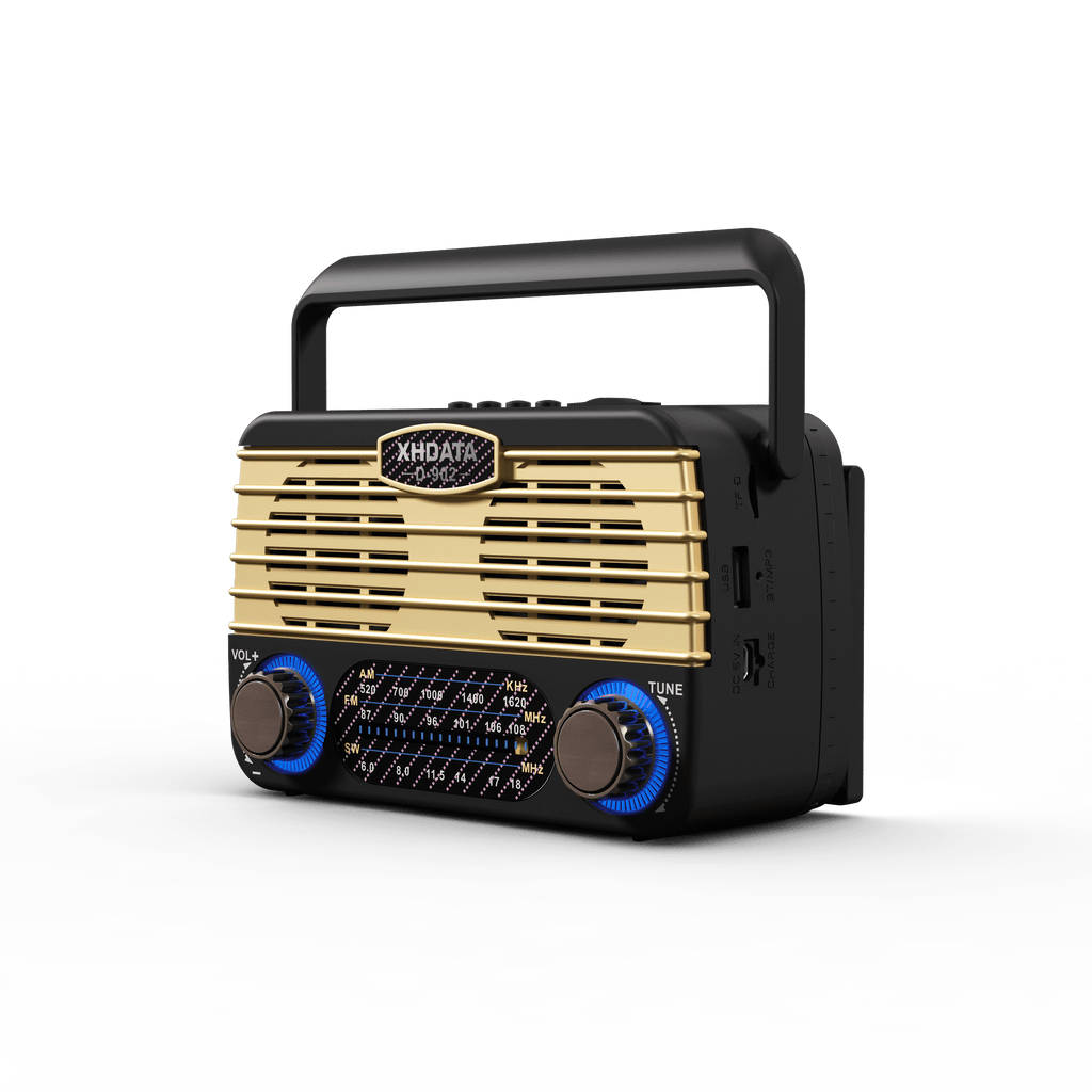 XHDATA D-902 AM FM SW Tragbares drahtloses Solarradio
