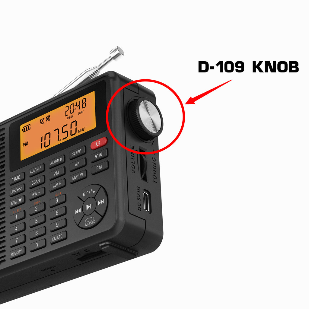 XHDATA radio D-109 Knob